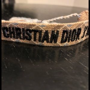 Woven Christian Dior friendship bracelet
